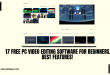 17 Free PC Video Editing Software for Beginners, Best features!