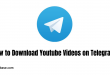 Download Youtube Videos on Telegram