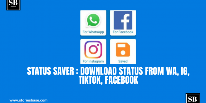 Status Saver Download Status From WA IG Tiktok Facebook